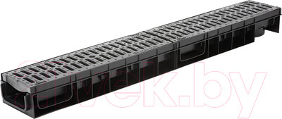 Лоток водоотводный Ecoteck Medium 100.65 h85 / ДИ 19617000 (с решеткой)