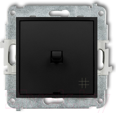 Выключатель Karlik В американском стиле 12MWPUS-6 (черный матовый)