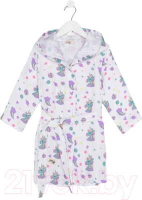 Халат детский Love Life Единороги / 7577536 (р-р 116-122)