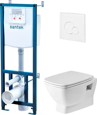 Унитаз подвесной с инсталляцией Santek Пэк Нео 1WH501758