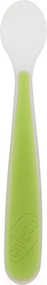 Ложка для кормления Chicco Мягкая силиконовая / 310308021 (зеленый)
