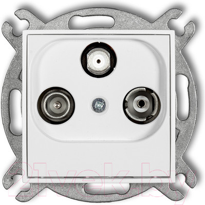 Розетка Karlik MGS RTV-SAT (белый)