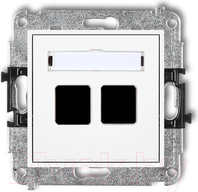 Розетка Karlik Keystone / MGM-2P (белый)