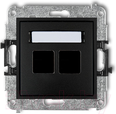 Лицевая панель Karlik 12MGM-2P Keystone / MGM-2P (черный матовый)