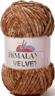 Пряжа для вязания Himalaya Velvet 90037 (коричневый)