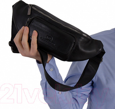Сумка на пояс Francesco Molinary 356-Y001-BLK (черный)