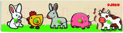 Развивающая игрушка Djeco Рамка-вкладыш Ферма 01116