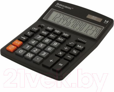 Калькулятор Brauberg Extra-16-BK / 250475 (черный)