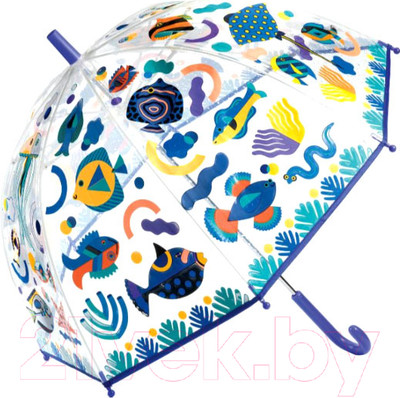 Зонт-трость Djeco Рыбки / DD04710 (меняет цвет)