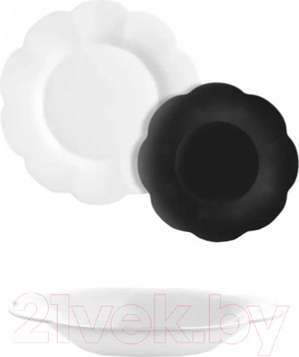 Набор тарелок Luminarc Flore Opal&Black V0400 (18шт)