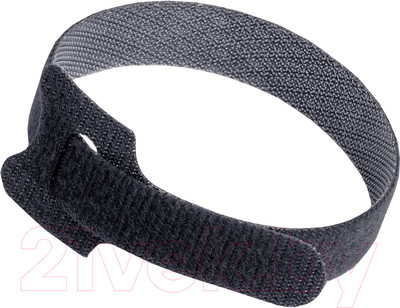 Стяжка для кабеля Vikont Electro Хомут-липучка на основе ленты Velcro 14x180 (12шт, черный)