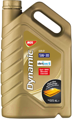 Моторное масло Mol Dynamic Gold 5W30 / 13301107 (4л)