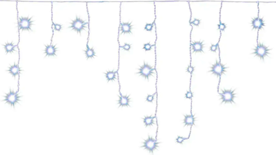 Светодиодная бахрома VEGAS 55175 (6x0.6м, белый)