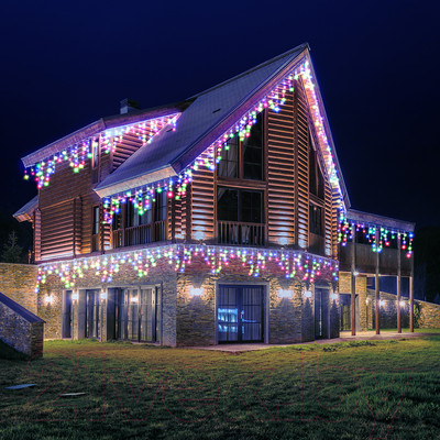 Светодиодная бахрома VEGAS 55159 (12м, многоцветный)