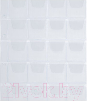 Набор листов для коллекционирования Staff Optima на 20 монет / 238083 (10шт)