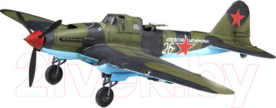Сборная модель Звезда Советский двухместный штурмовик Ил-2 1/48 / 4826