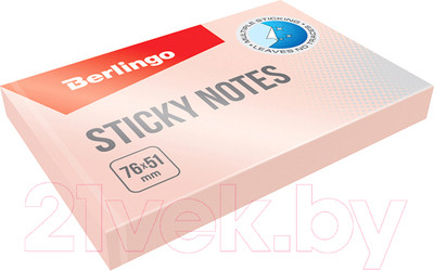 Блок для записей Berlingo HN7651SR (пастель розовый)