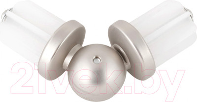 Эркерный соединитель для карниза АС ФОРОС D19 Сатин металлический / 4812634100362