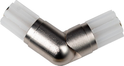 Эркерный соединитель для карниза АС ФОРОС D25 Сатин металлический / 4812634004783