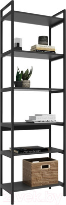 Стеллаж Crafto Симпл Лофт 07 60x32x190 (графит)