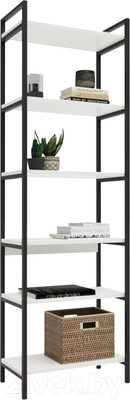 Стеллаж Crafto Симпл Лофт 09 60x32x190 (черный/белый)