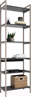 Стеллаж Crafto Симпл Лофт 11 60x32x190 (латте/графит)
