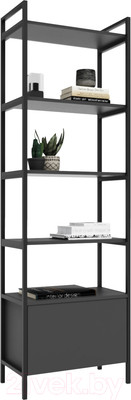 Стеллаж Crafto Бонд Мини Лофт 11 60x32x190 (графит)