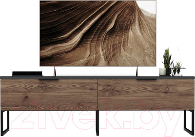 Тумба Crafto Рокки 03 150x38x47 (вишня/графит)