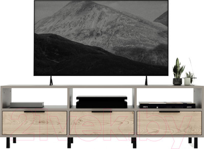 Тумба Crafto Агата 08 150x38x47 (латте/каштан)