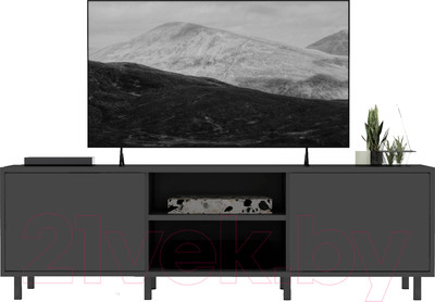 Тумба Crafto Анри Лайт 04 150x38x47 (графит)