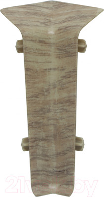 Уголок для плинтуса Winart Quadro 308 80мм Дуб Ириска (2шт, внутренний, флоупак)