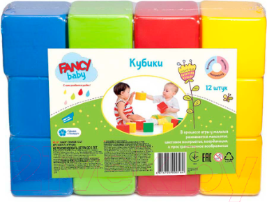 Развивающая игрушка Fancy Набор кубиков / KUB70-12