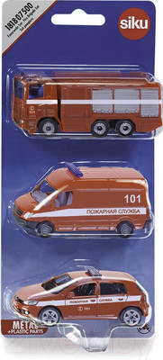 Набор игрушечных автомобилей Siku Пожарная служба / 1818RUS