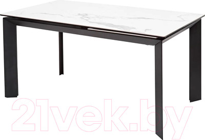 Обеденный стол M-City Cremona 140 High Gloss Statuario / DECDF501THGSTATBLCK140