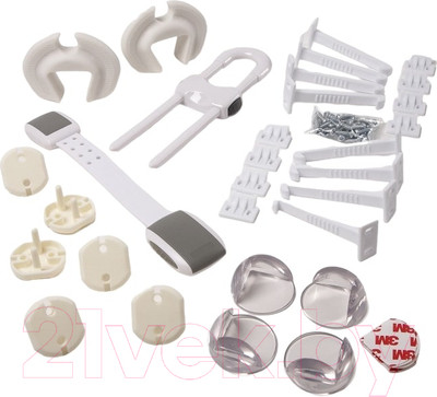 Набор для детской безопасности Clippasafe CL90/3 (белый/прозрачный)