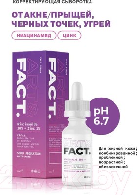 Сыворотка для лицаArt&FactNiacinamide 10% + Zinc 1%