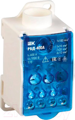 Распределительный блок на DIN-рейку IEK RBD-400