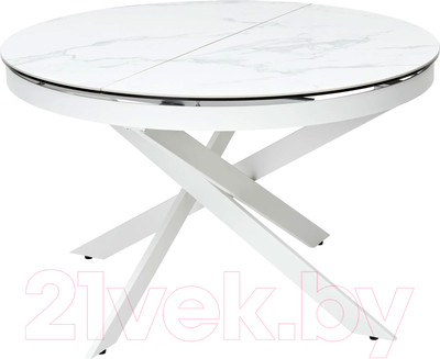 Обеденный стол M-City Trento 120 / DECDF286THGSTATWHT (High Gloss Statuario)