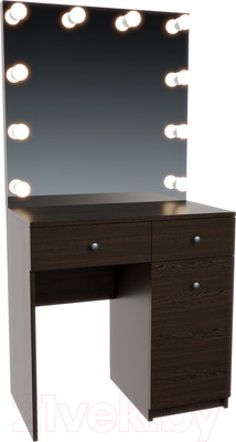 Туалетный столик с зеркалом Мир Мебели С подсветкой 21 ZW