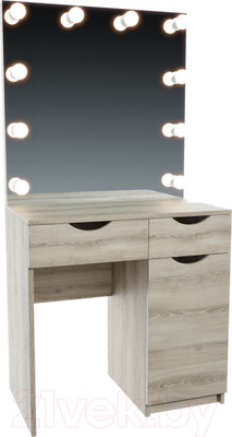 Туалетный столик с зеркалом Мир Мебели С подсветкой 22 ZS