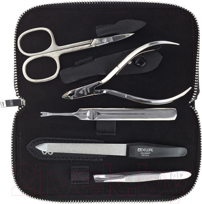 Набор для маникюра Dewal 902BLACK (черный)