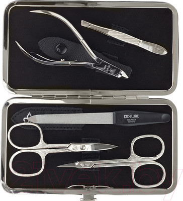 Набор для маникюра Dewal 903BLACK (черный)