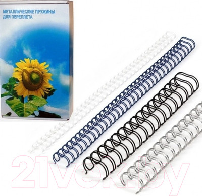 Пружины для переплета Office Kit D12.7 мм (1/2) / OKPM12B (100шт, черный)