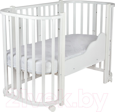 Детская кроватка INDIGO Baby Lux 3 в 1 (белый)