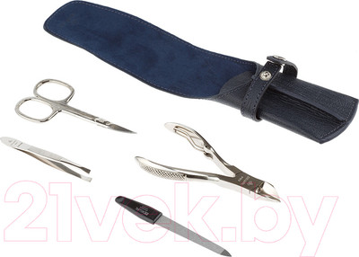 Набор для маникюра Dewal 901BLUE (синий)