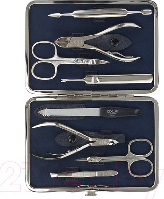 Набор для маникюра Dewal 906BLUE (синий)