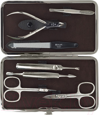 Набор для маникюра Dewal 905BROWN (коричневый)