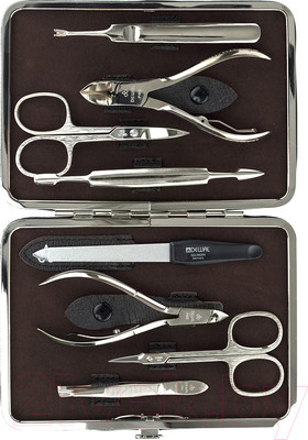 Набор для маникюра Dewal 906BROWN (коричневый)