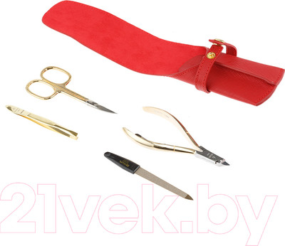 Набор для маникюра Dewal 901RED (красный)