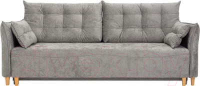 Диван KRONES Цезарь 3 (велюр кофейно-серый)